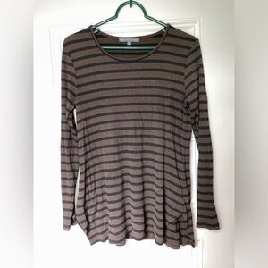 Elliot Lauren long sleeve striped top size L